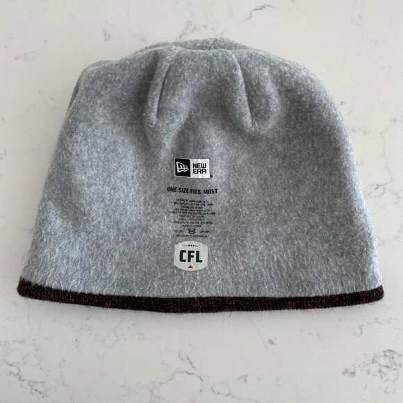 New Era CFL BC Lions Athletic Fleece Lined Knit Acrylic Hat Black & Orange Sz OS - Picture 6 of 8